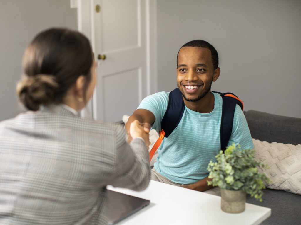 Student at Career Center