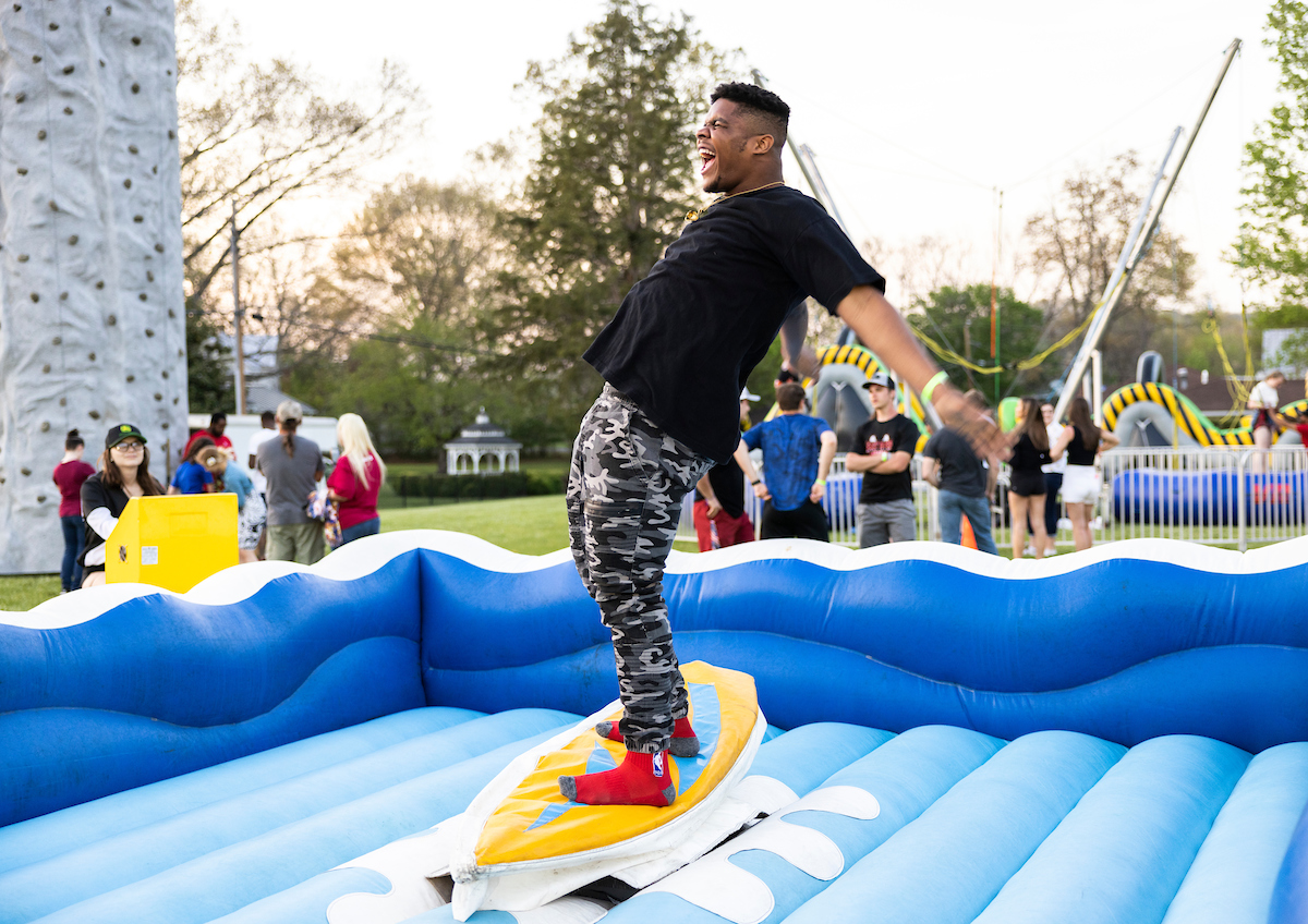 Student at Spring carnival