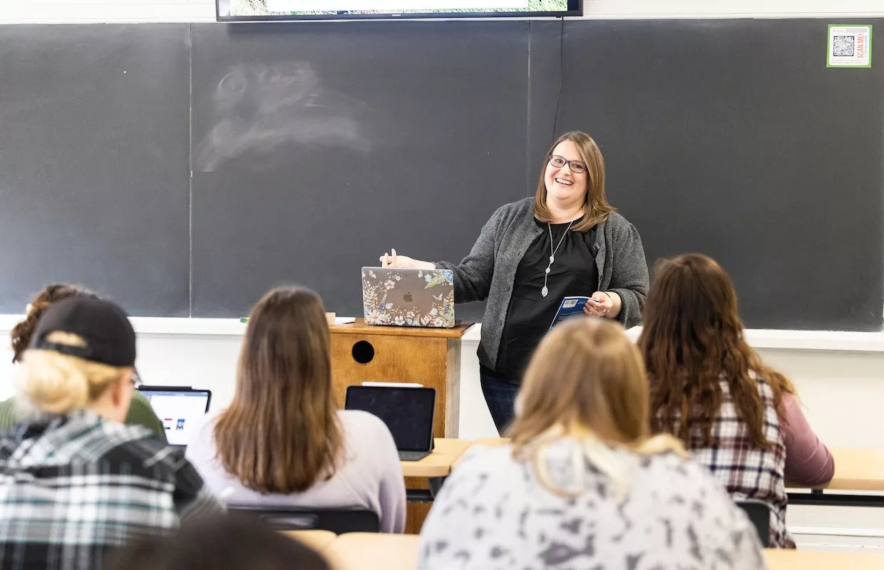 English class with Dr. Maitland.