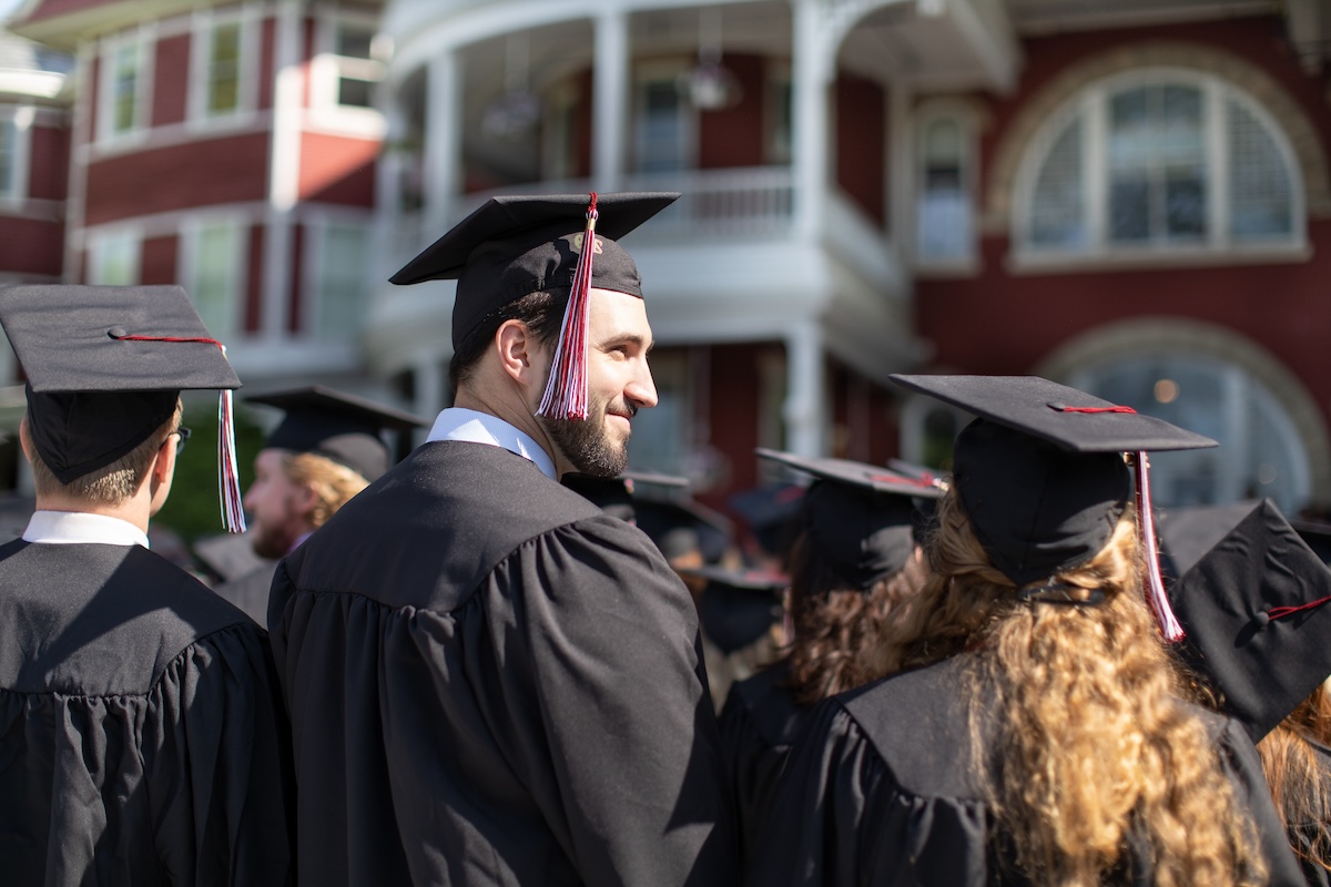 Student at graduation.