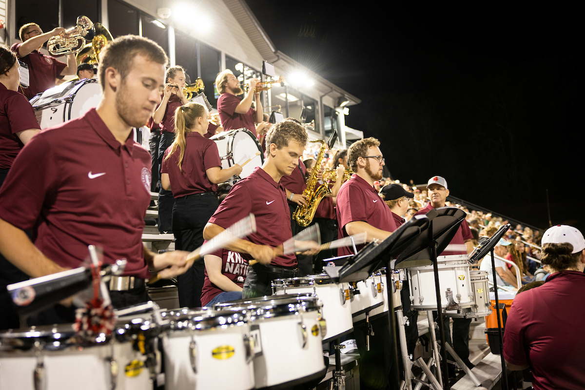 Marching band drumline